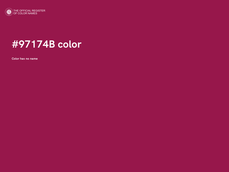 #97174B color image