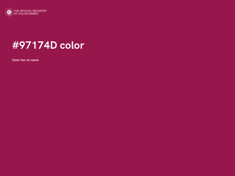 #97174D color image