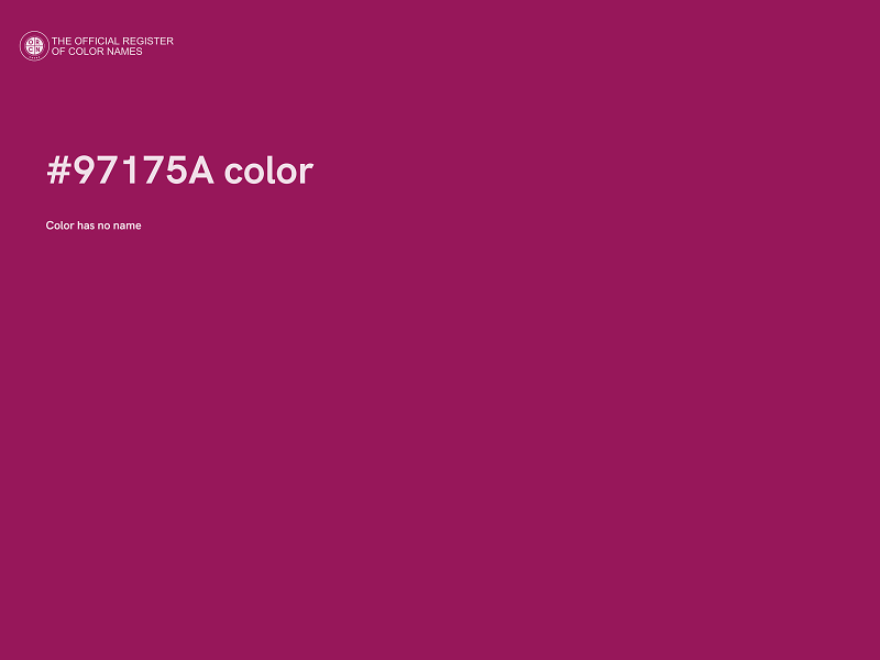 #97175A color image