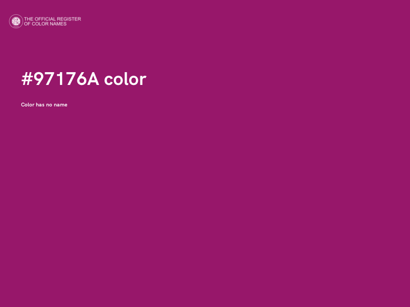 #97176A color image