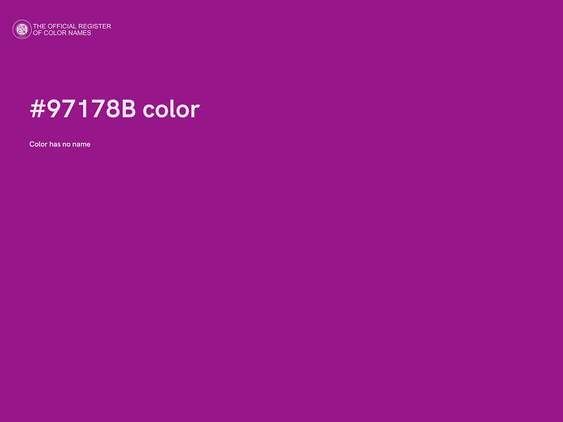 #97178B color image
