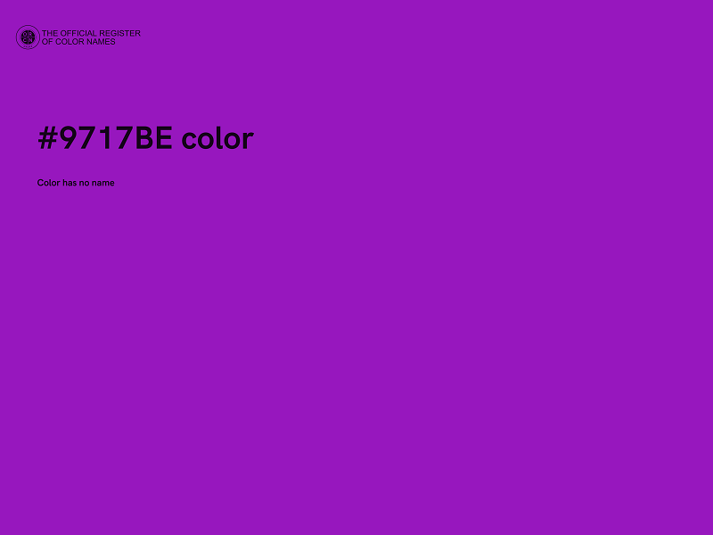 #9717BE color image