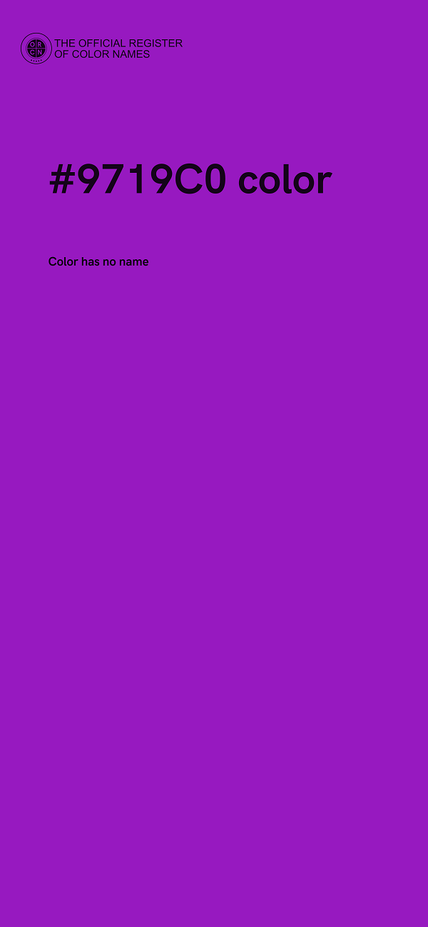 #9719C0 color image