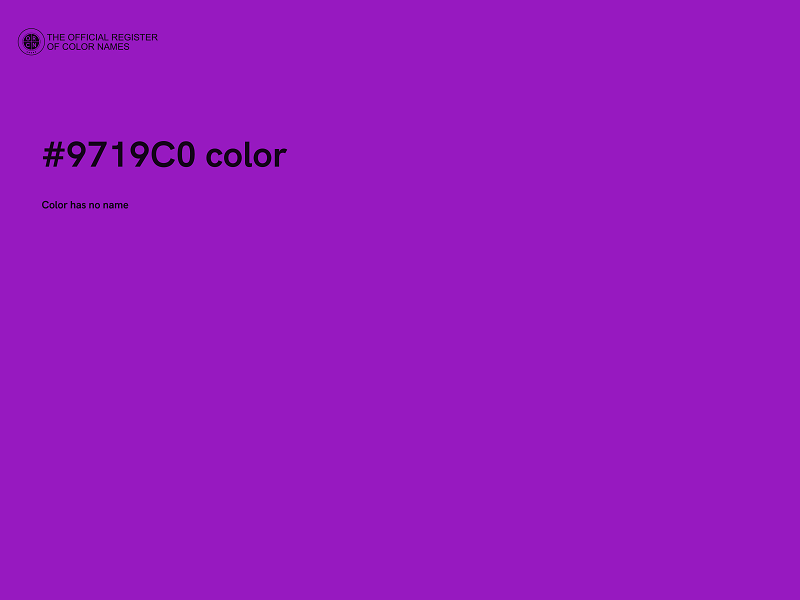 #9719C0 color image