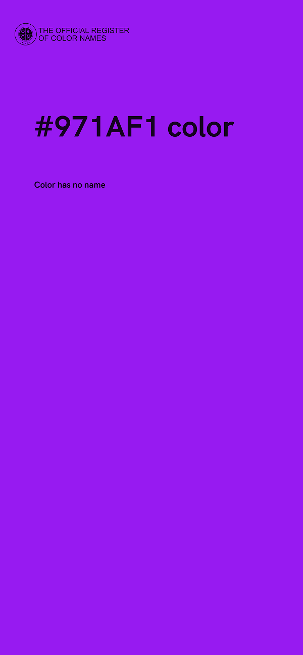 #971AF1 color image