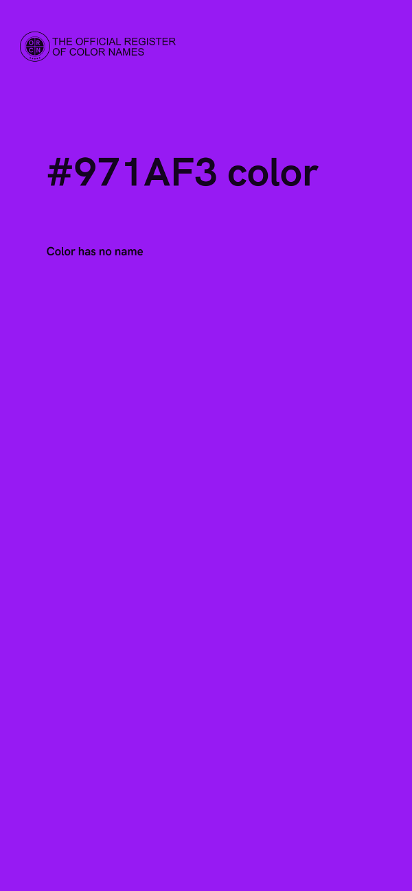 #971AF3 color image