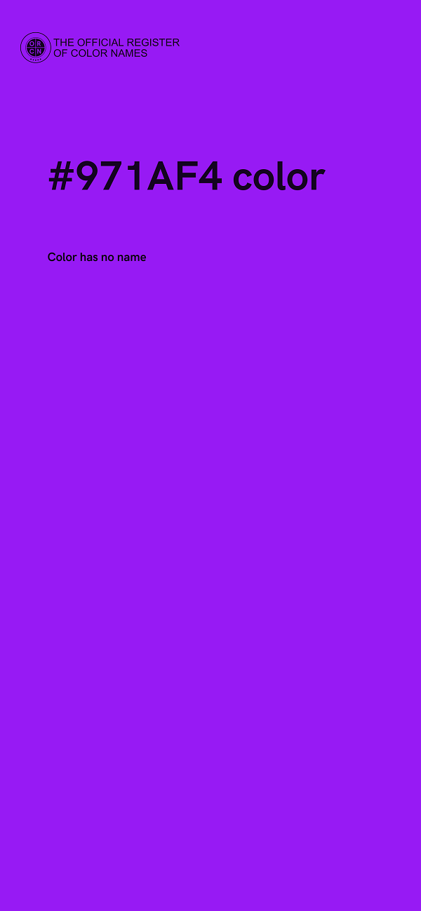 #971AF4 color image