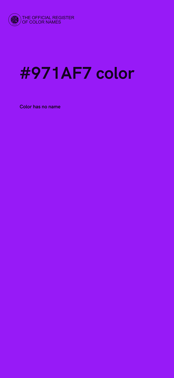 #971AF7 color image