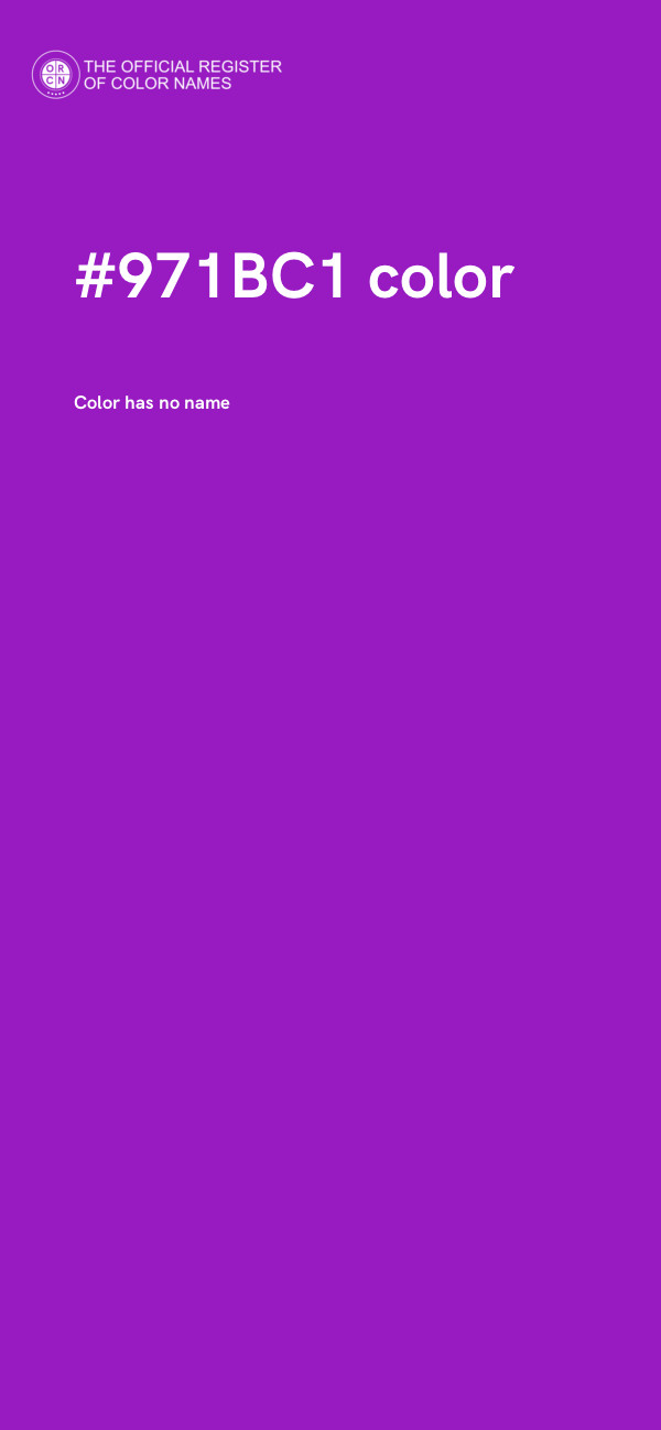 #971BC1 color image