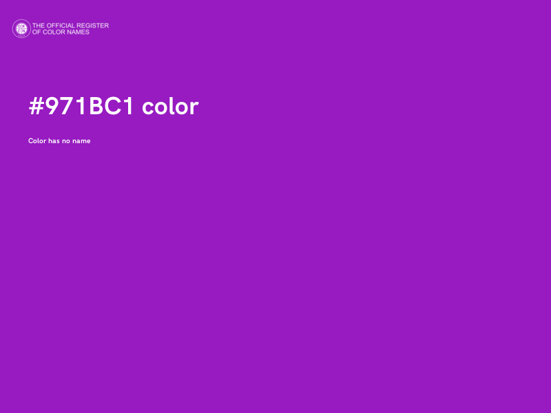 #971BC1 color image