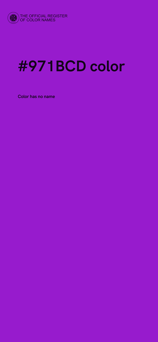 #971BCD color image