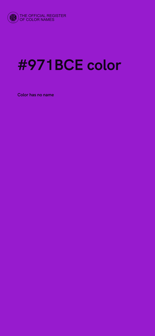 #971BCE color image