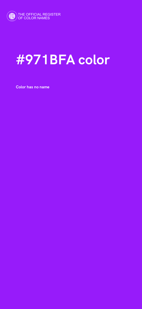 #971BFA color image