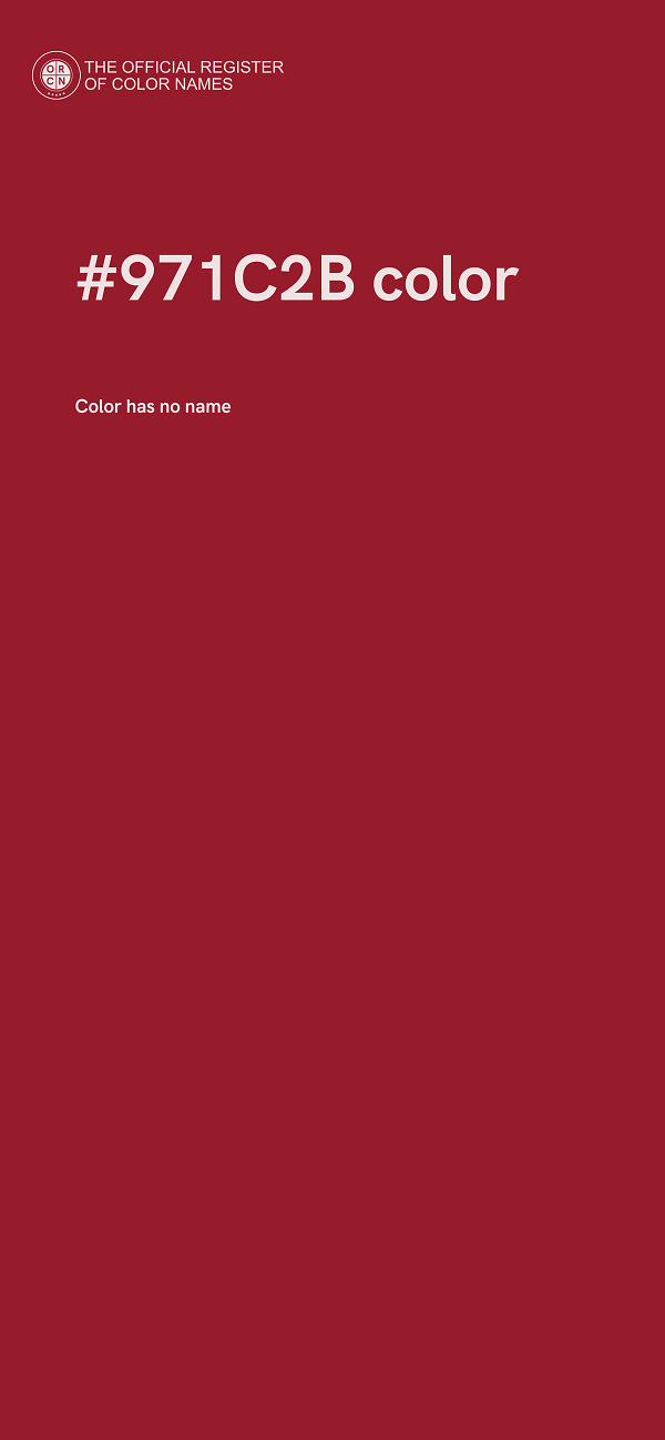 #971C2B color image