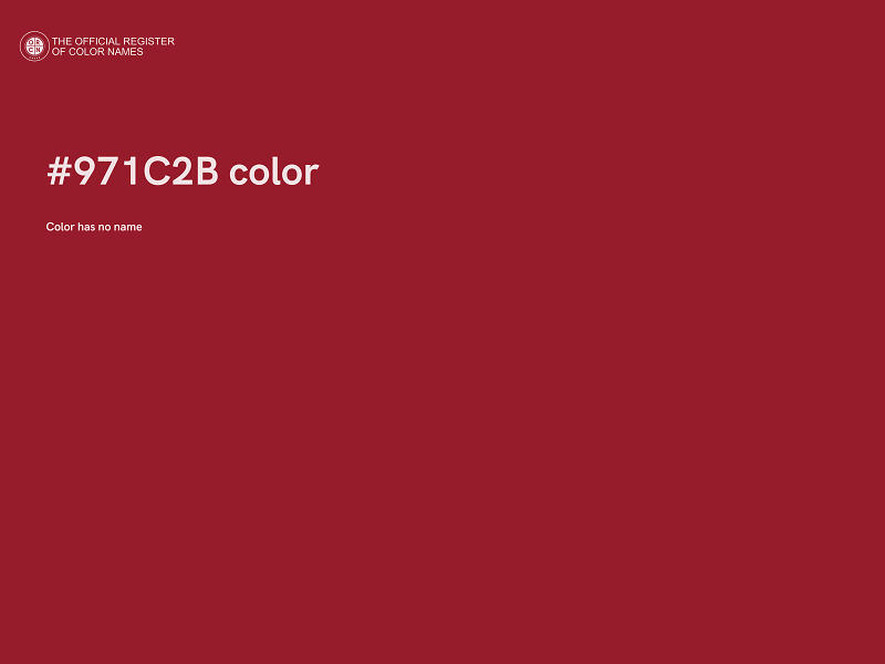 #971C2B color image