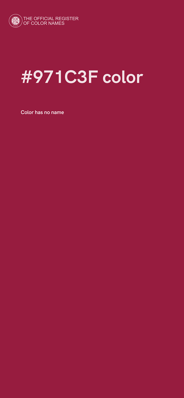 #971C3F color image