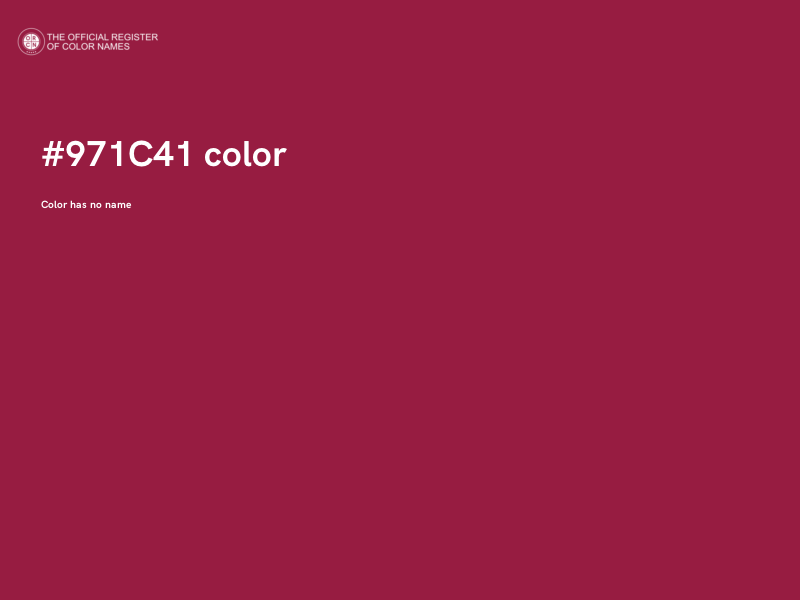 #971C41 color image