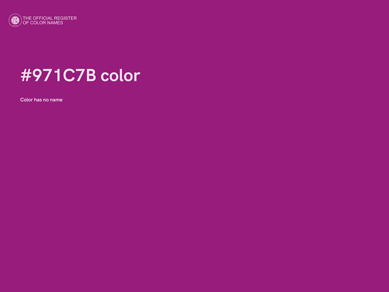 #971C7B color image