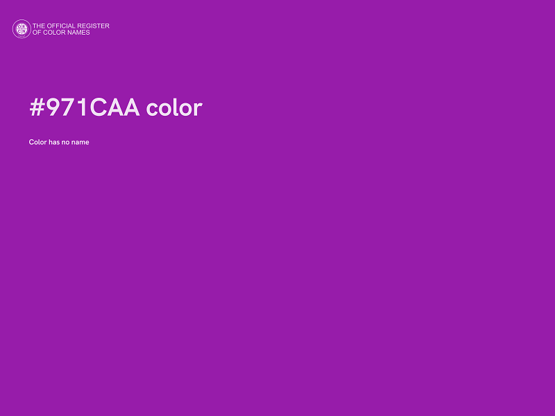 #971CAA color image
