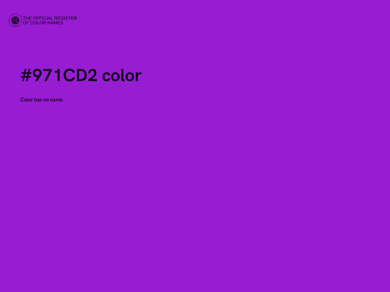 #971CD2 color image