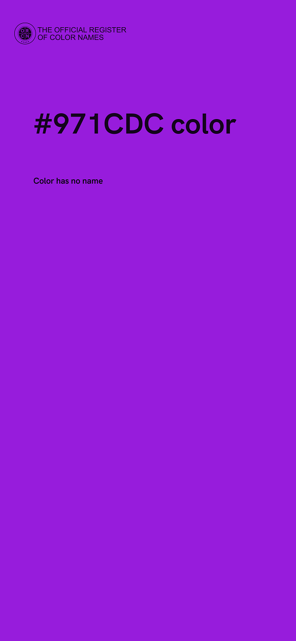 #971CDC color image