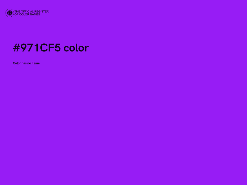 #971CF5 color image