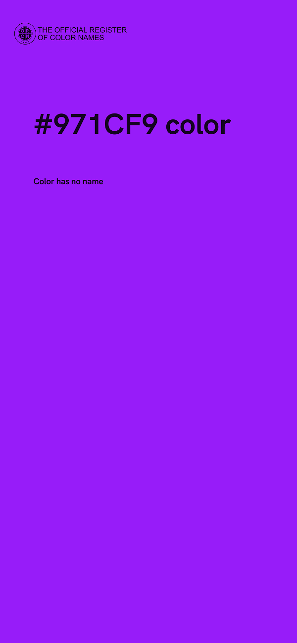 #971CF9 color image