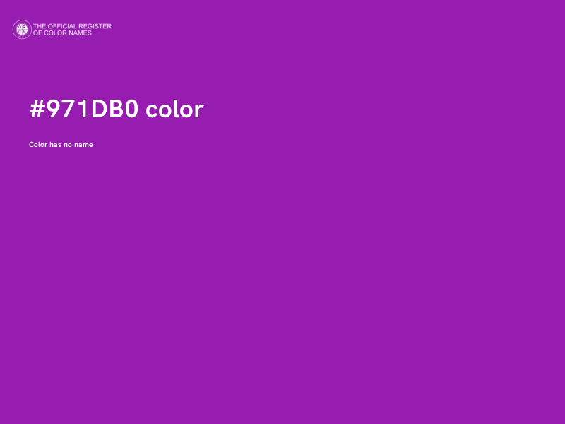 #971DB0 color image