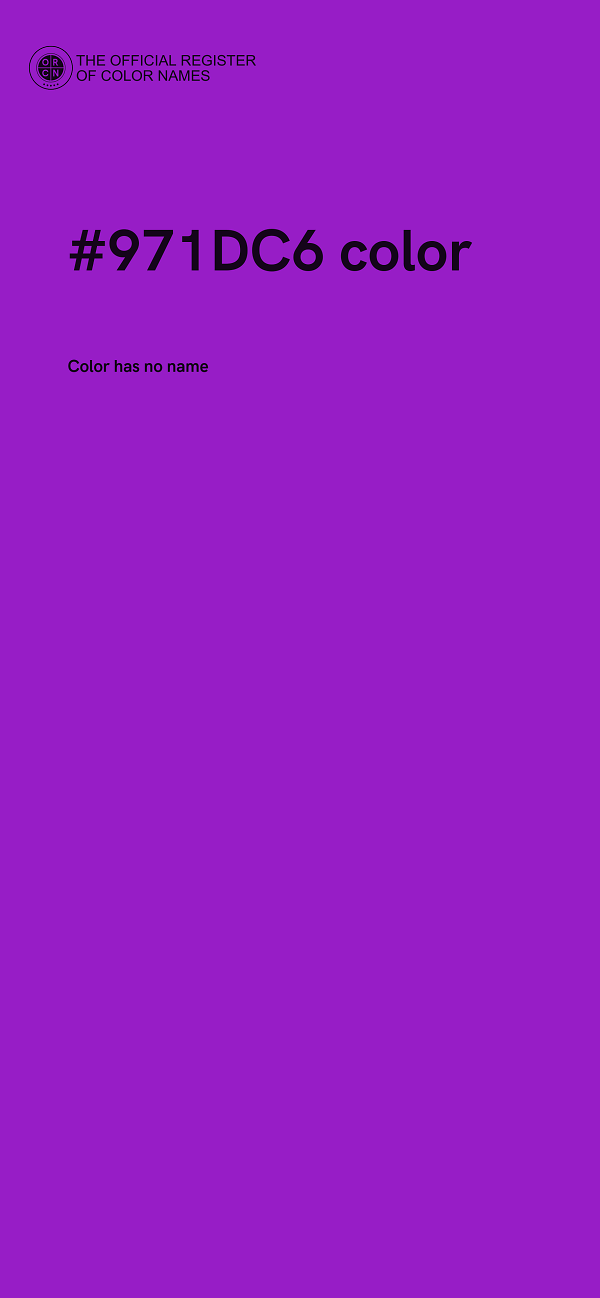 #971DC6 color image
