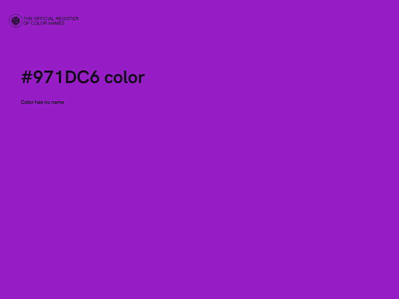 #971DC6 color image