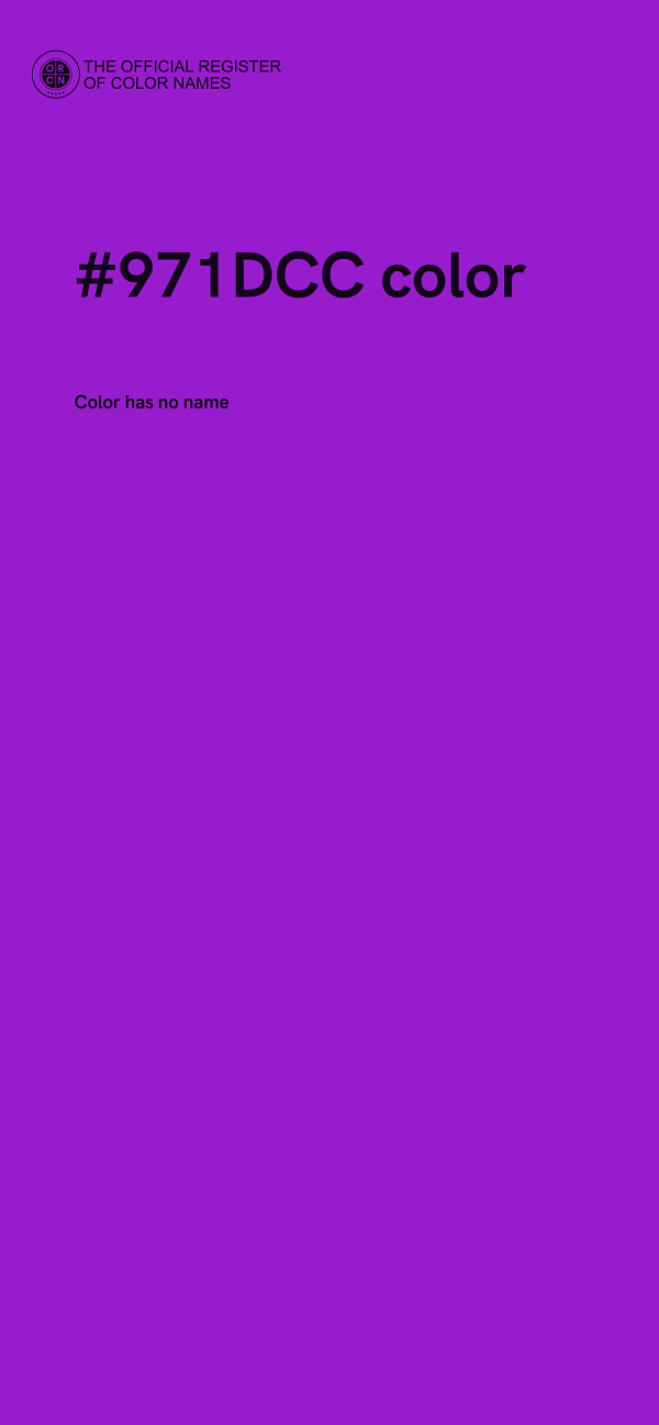 #971DCC color image