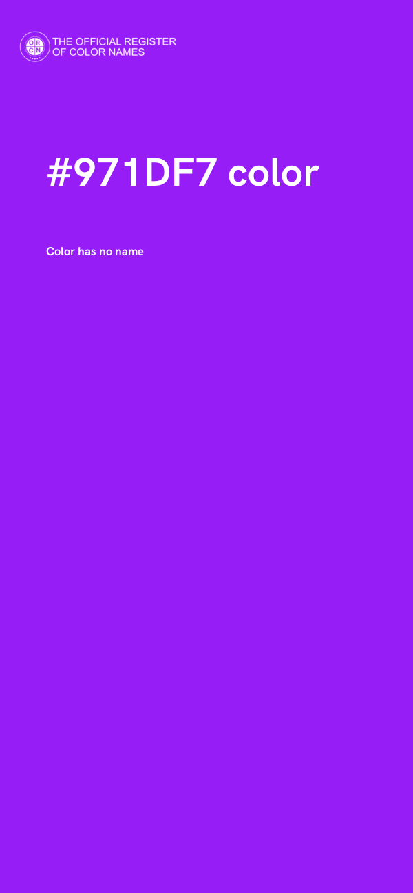 #971DF7 color image