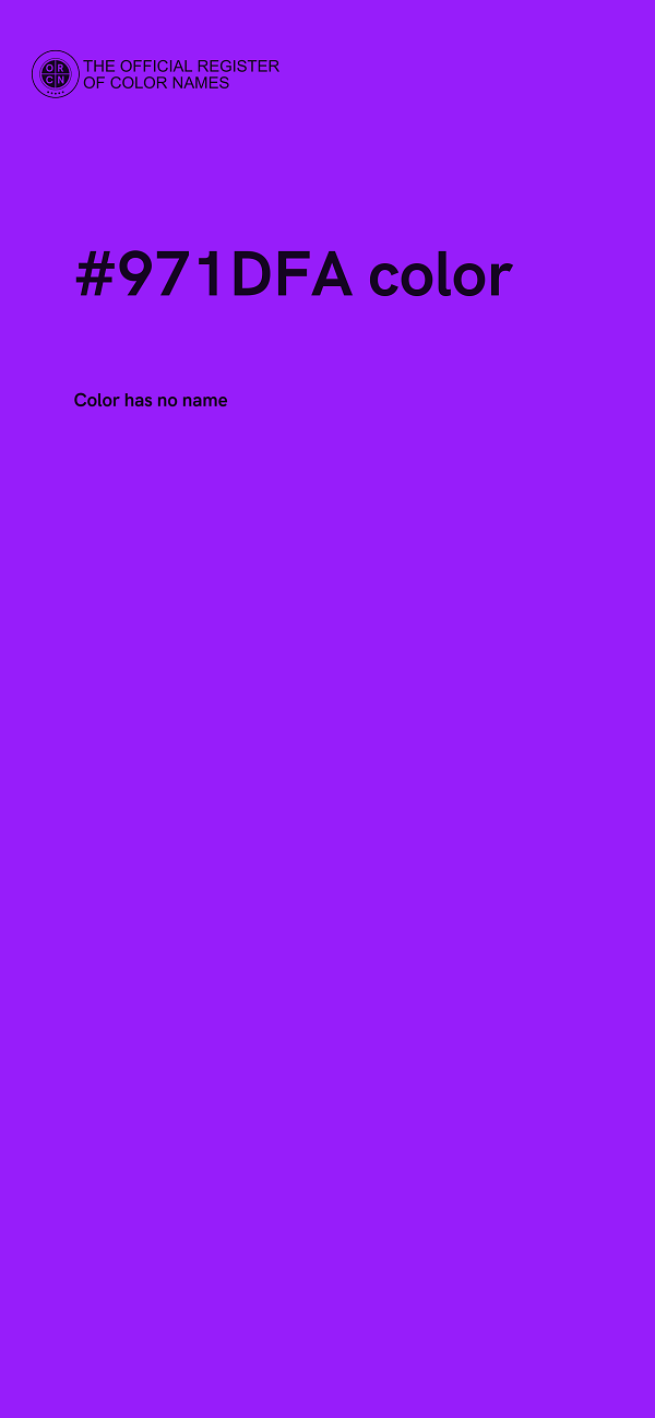#971DFA color image