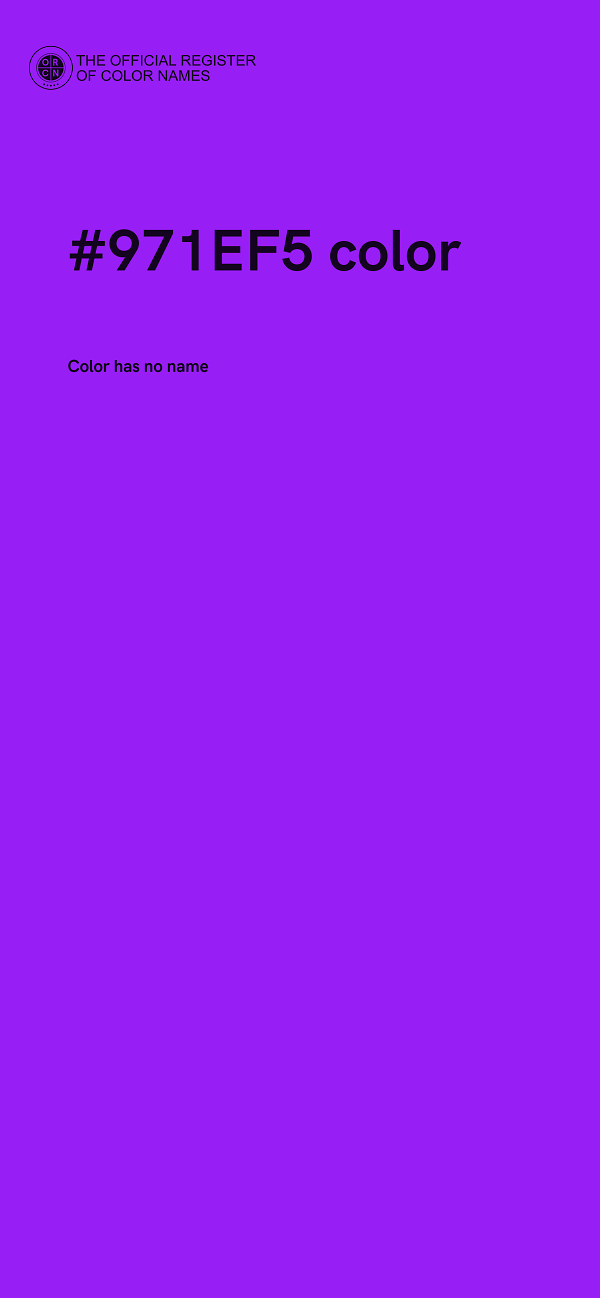 #971EF5 color image