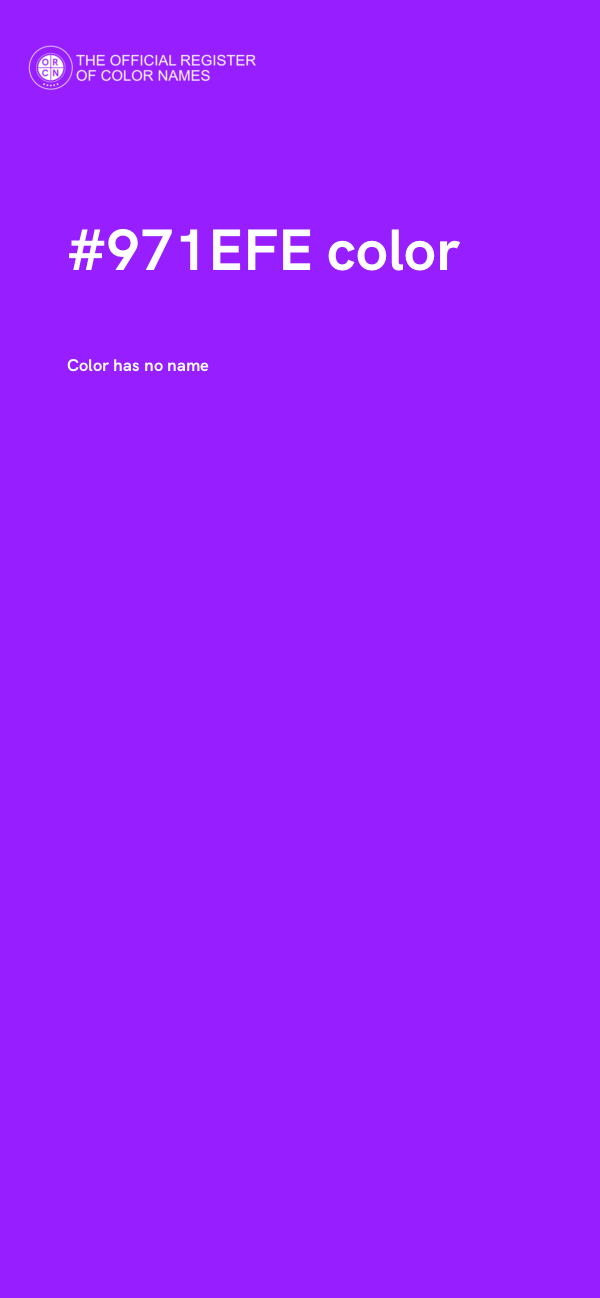 #971EFE color image