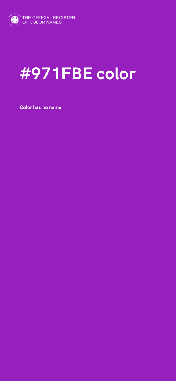 #971FBE color image