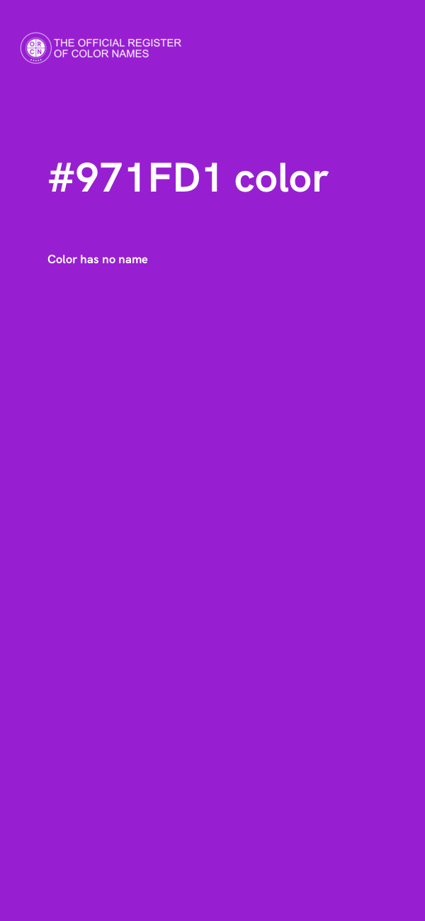 #971FD1 color image