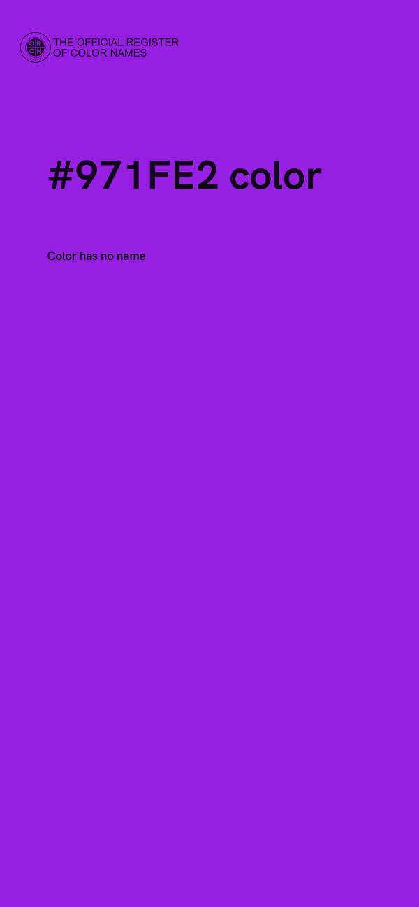 #971FE2 color image