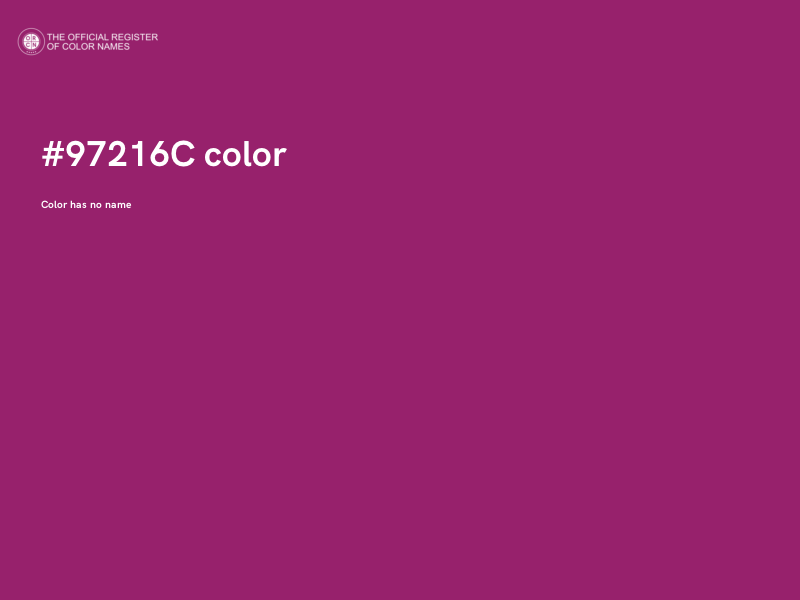 #97216C color image