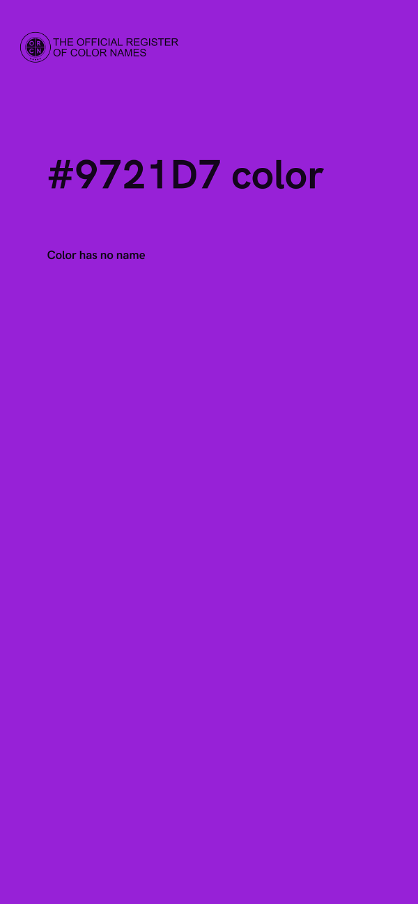 #9721D7 color image