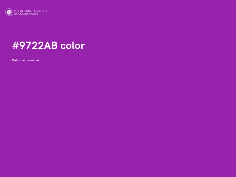 #9722AB color image