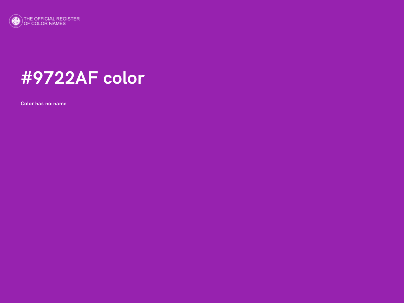 #9722AF color image