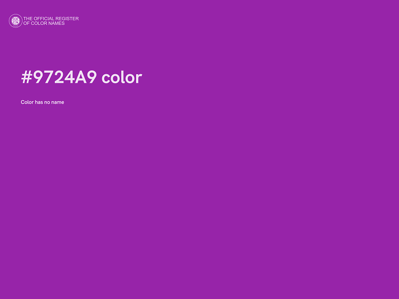 #9724A9 color image