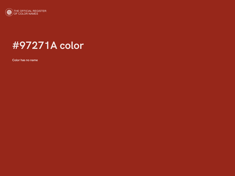 #97271A color image