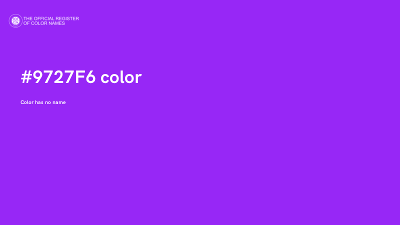 #9727F6 color image