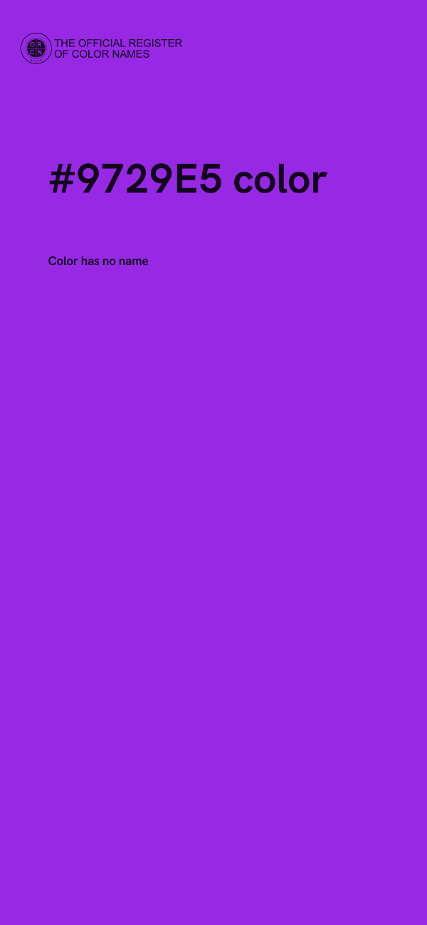 #9729E5 color image