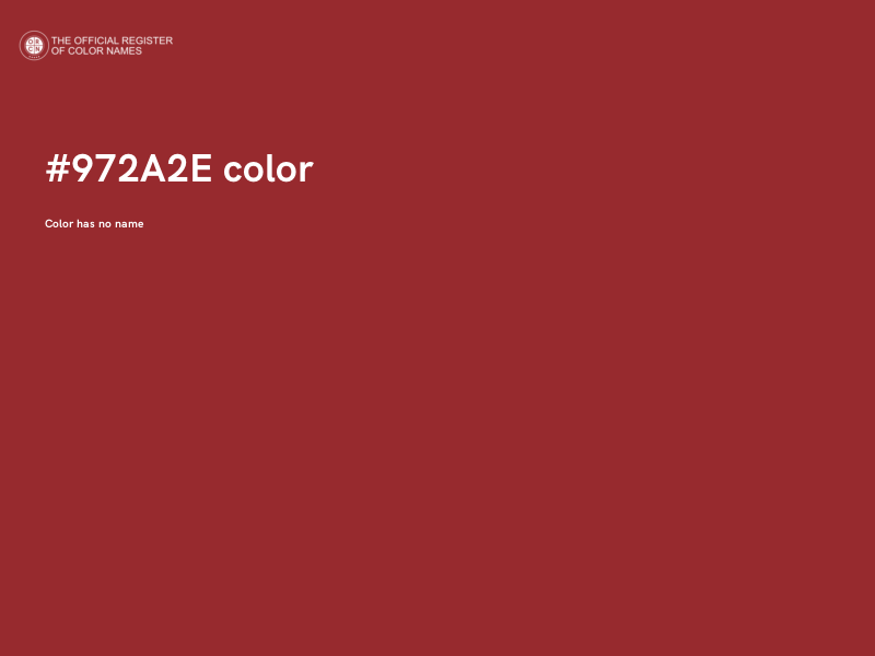 #972A2E color image
