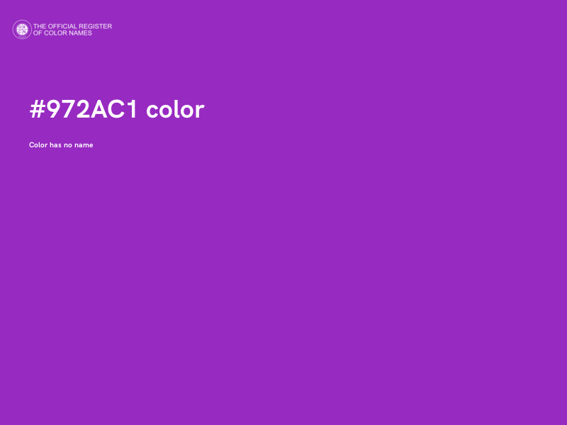 #972AC1 color image