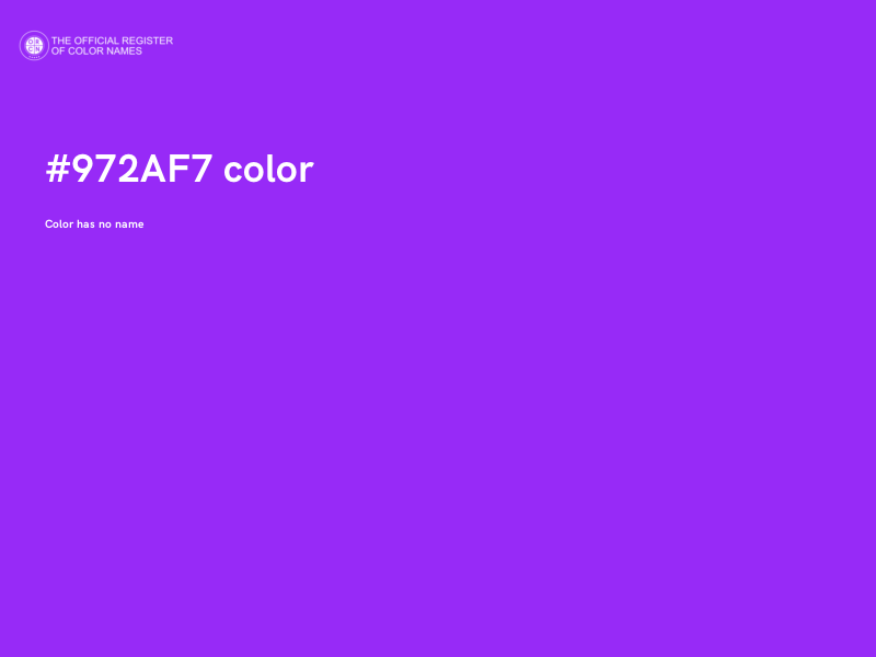#972AF7 color image