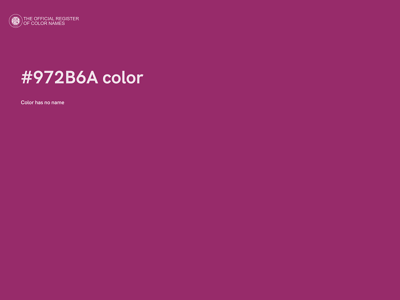 #972B6A color image